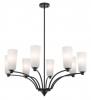 BREVAN 8 LIGHT BLACK PENDANT